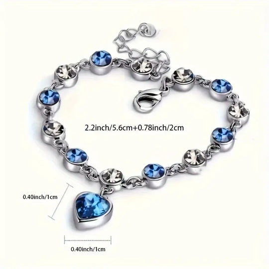 Bracciale Ocean Heart Glow | Oro Bianco