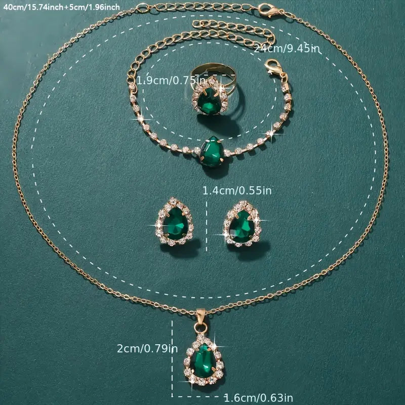 Set di Gioielli Elisandre Vermont | Oro