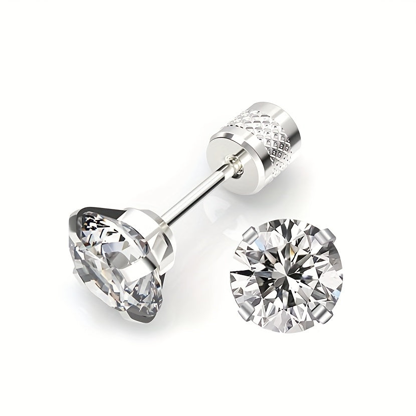 Orecchini Solitaire Classici | Oro Bianco