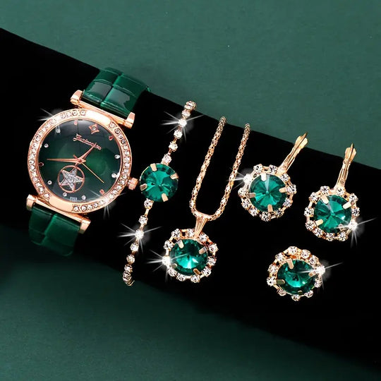 Set di Gioielli Verdantra Timecourt | Oro