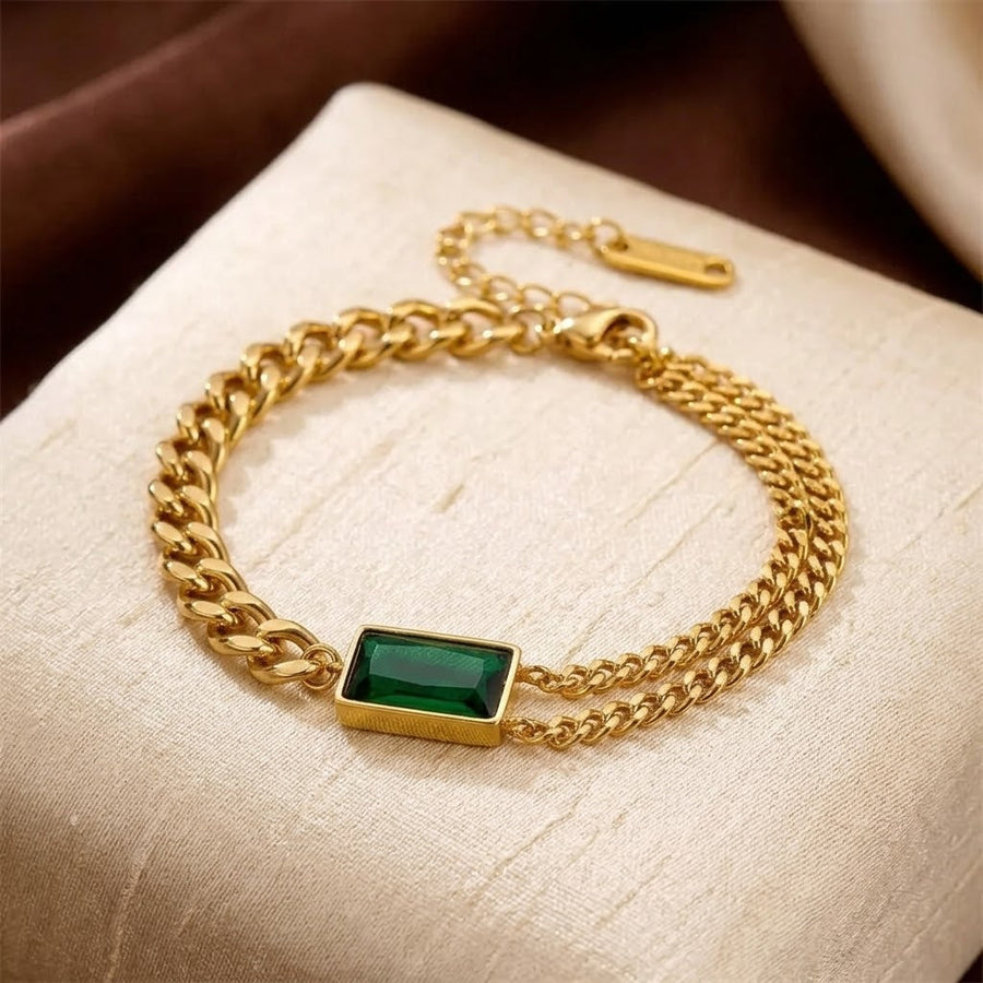Bracciale a Catena in Oro Verde