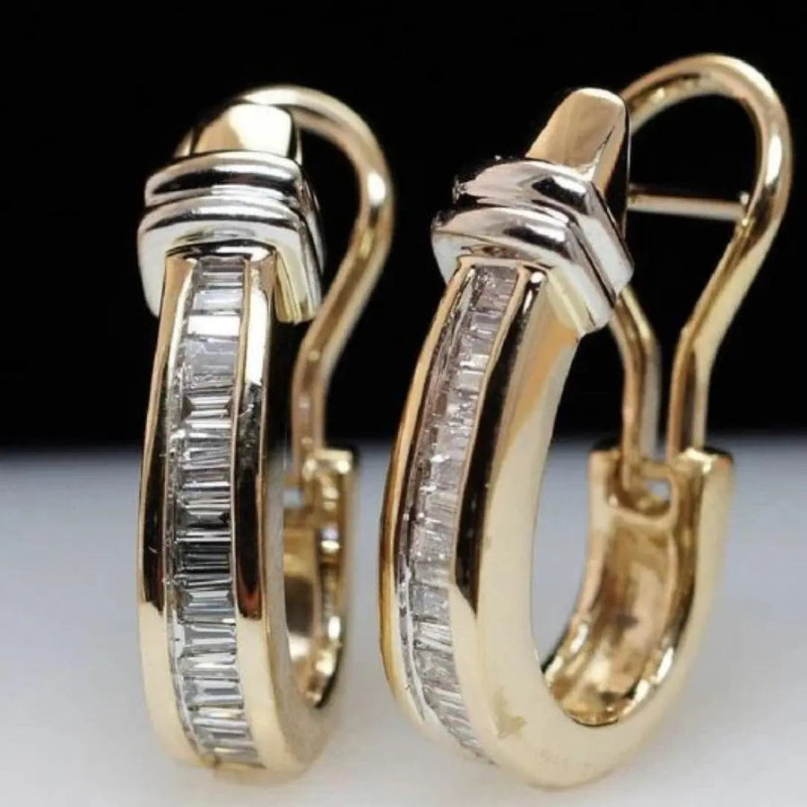 Orecchini vintage in oro e diamanti