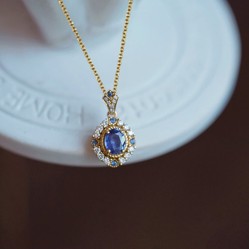 Collana pendente celeste reale | Oro