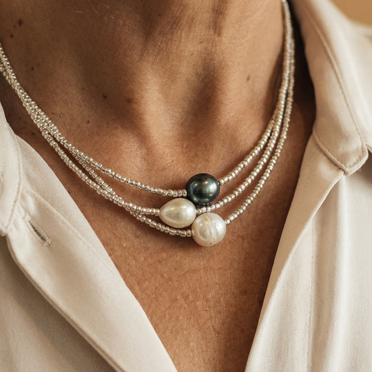 Collana in perle naturali