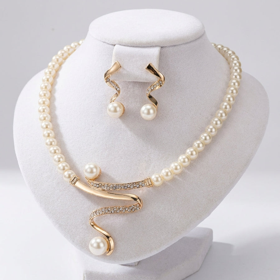 Set regalo in perle naturali: collana e orecchini
