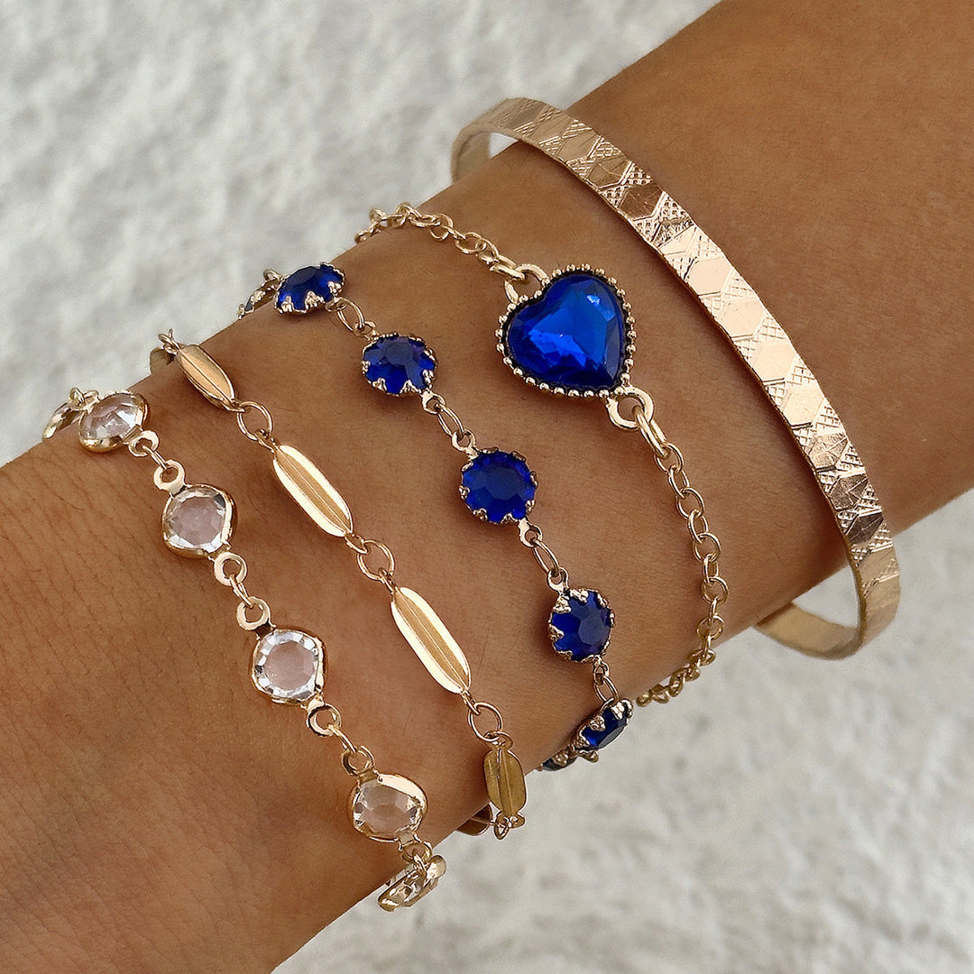 Set di bracciali Aveline blu Nordico | Oro