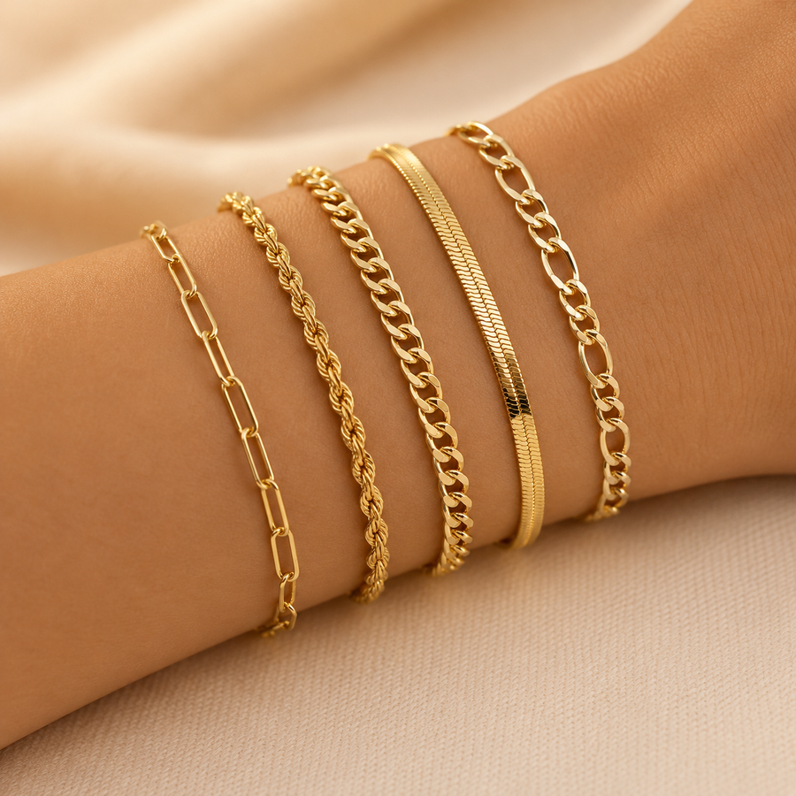Set di Bracciali in Oro
