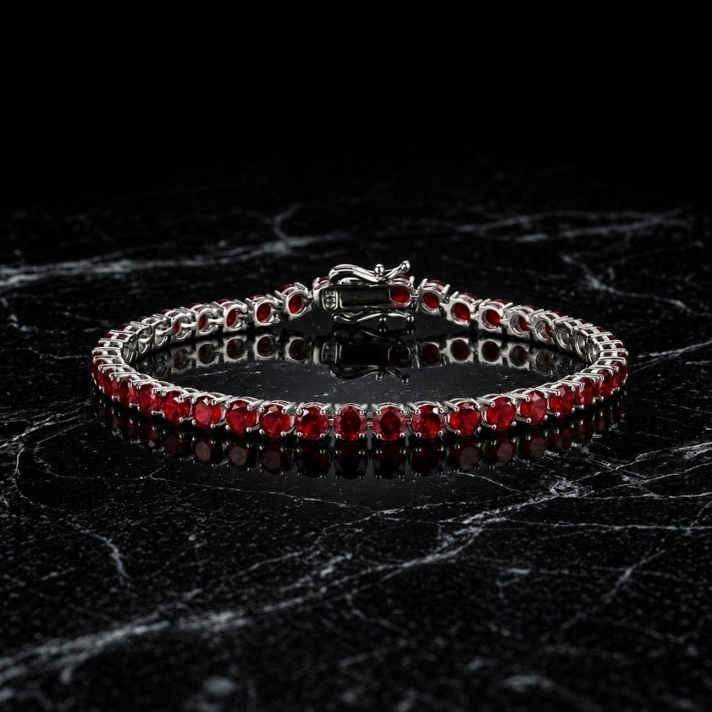 Bracciale da Tennis in Rubini