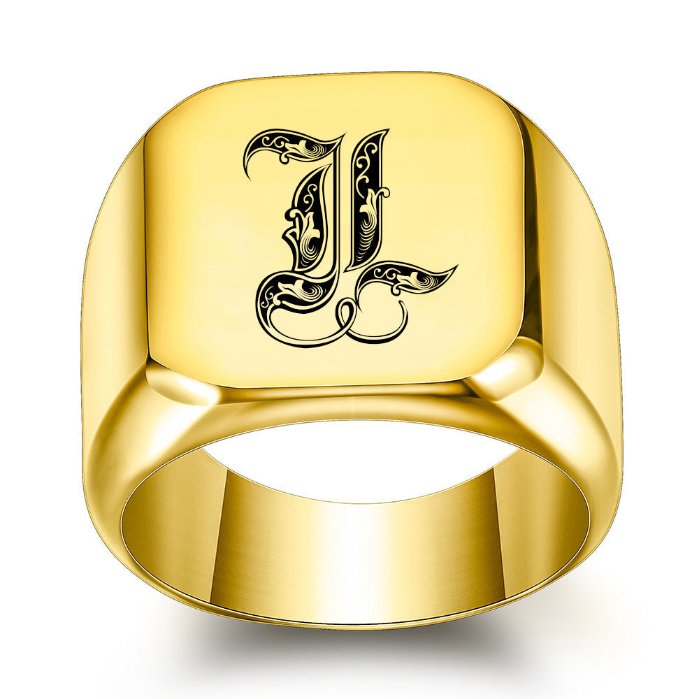 Anello Iniziale Nobile Classico | Oro