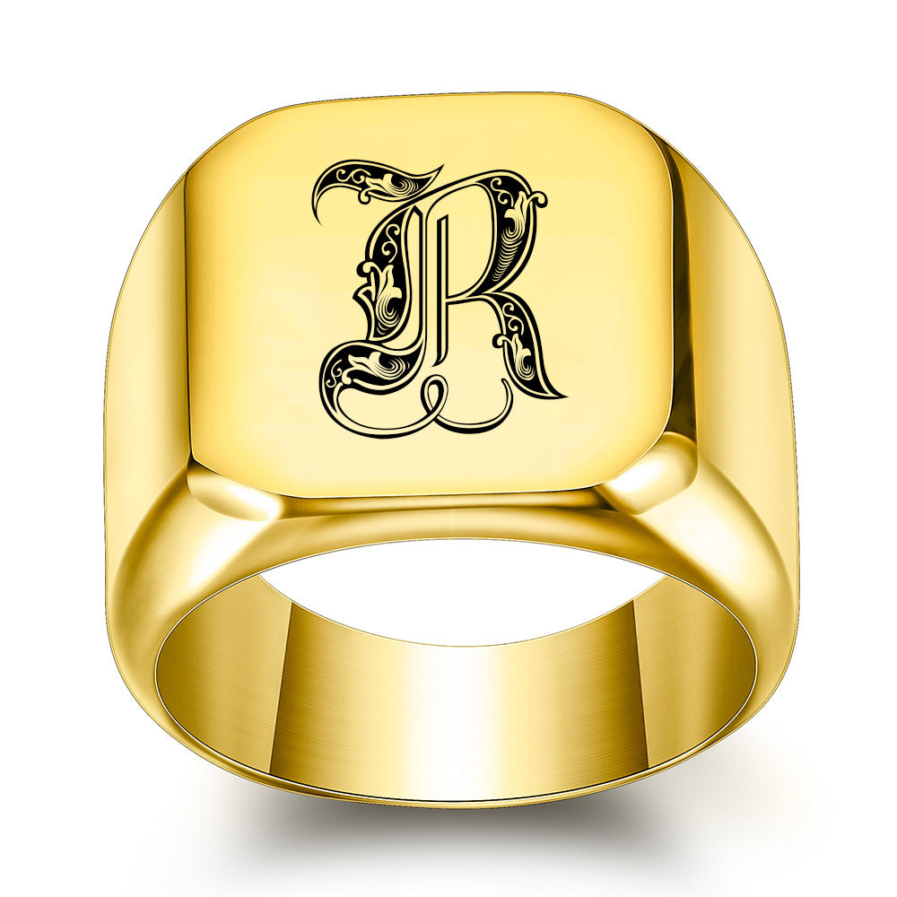 Anello Iniziale Nobile Classico | Oro