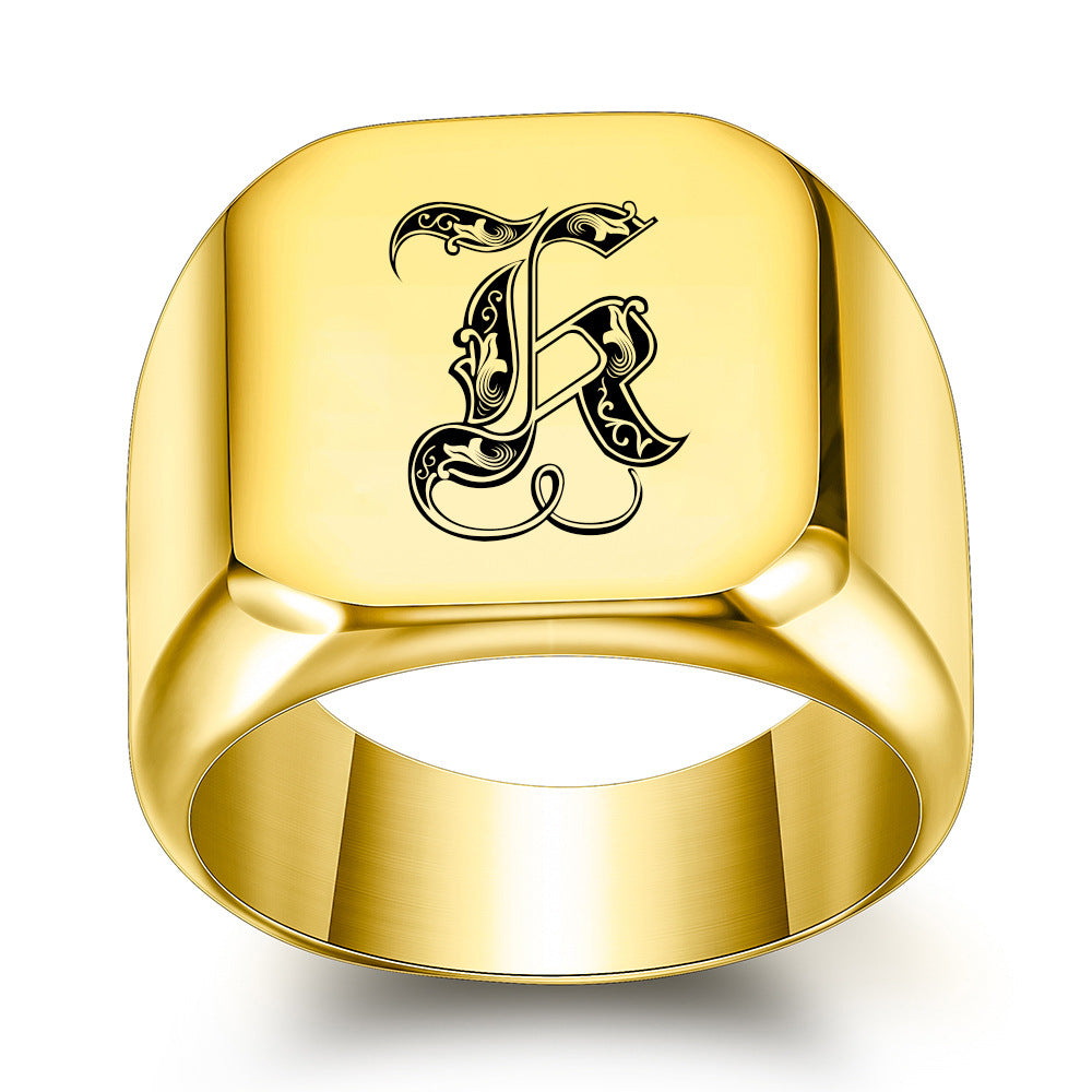 Anello Iniziale Nobile Classico | Oro