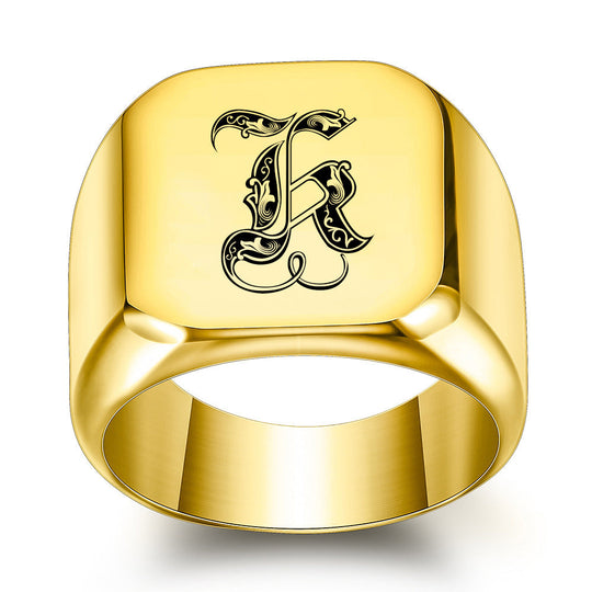 Anello Iniziale Nobile Classico | Oro