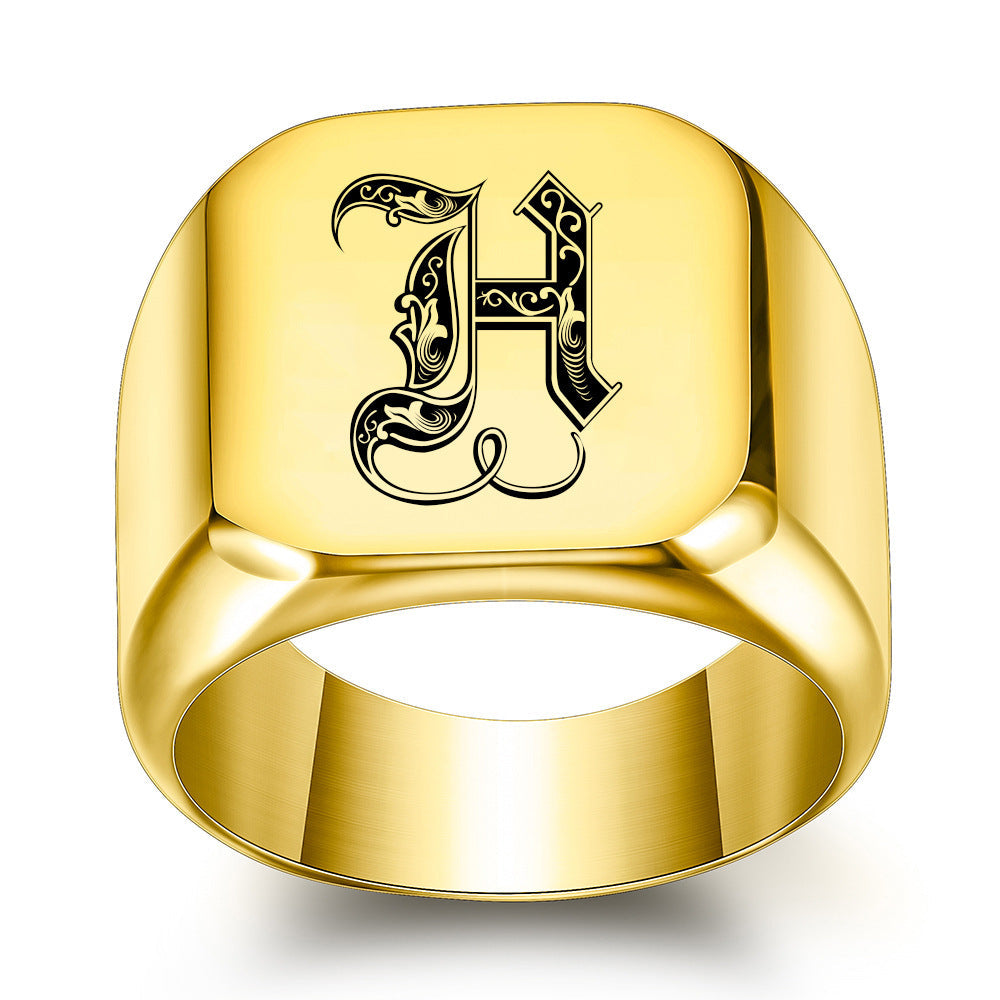 Anello Iniziale Nobile Classico | Oro