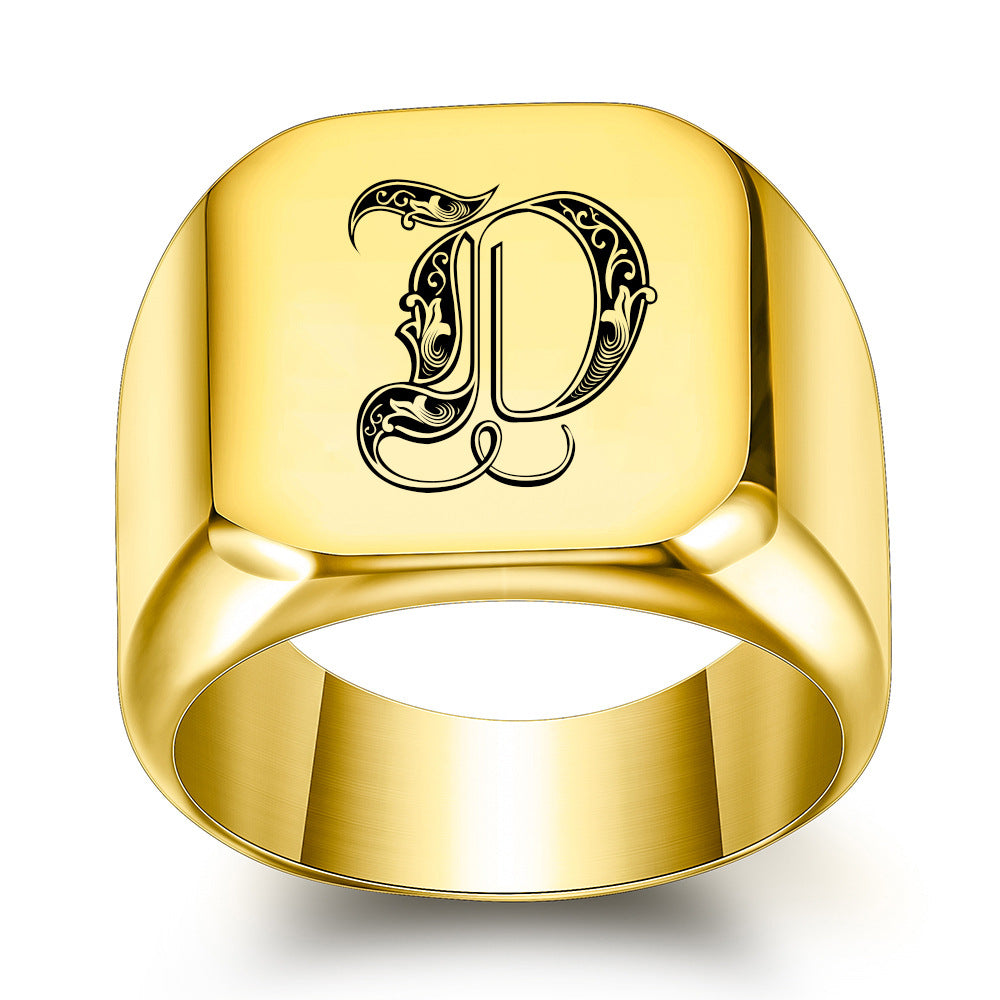 Anello Iniziale Nobile Classico | Oro
