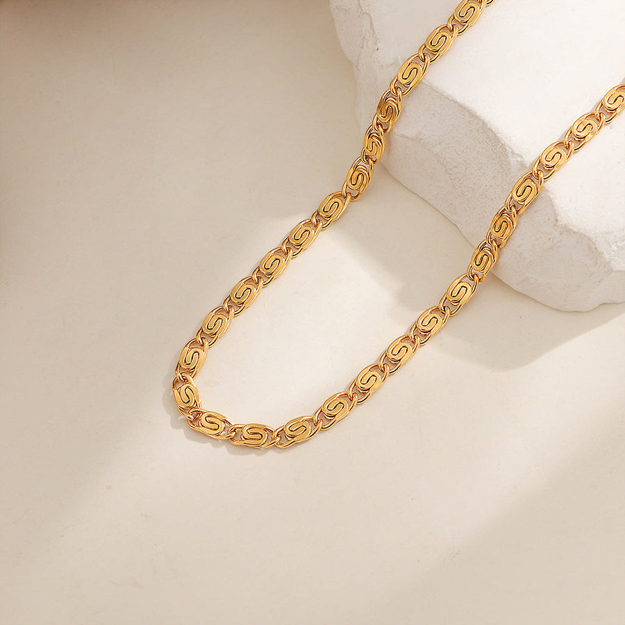 Collana a Catena Intrecciata Nusa | Oro