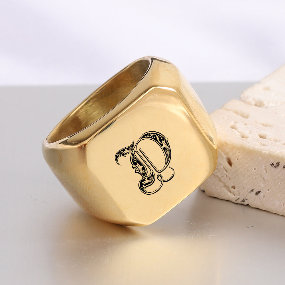 Anello Iniziale Nobile Classico | Oro