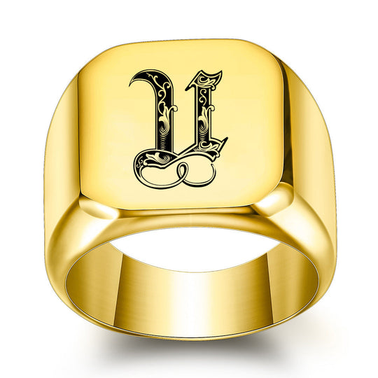 Anello Iniziale Nobile Classico | Oro