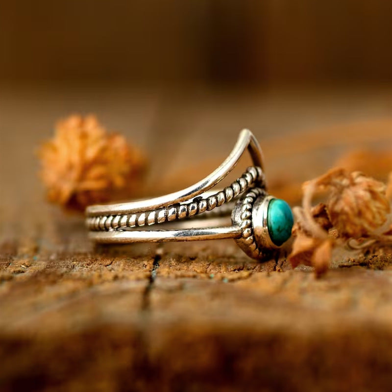 Anello Velora in Perline Turchesi | Oro