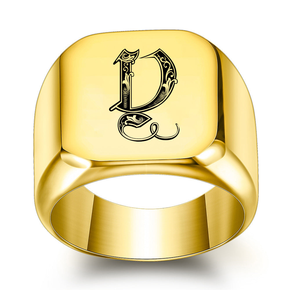 Anello Iniziale Nobile Classico | Oro