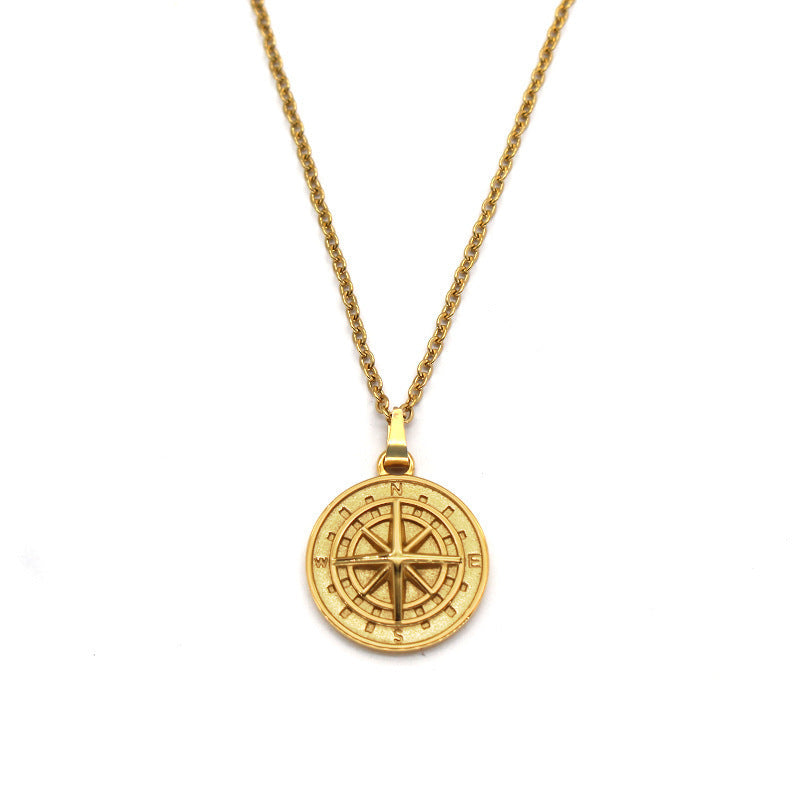Collana con Pendente a Forma di Bussola | Oro