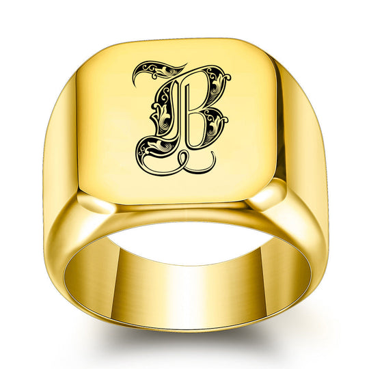 Anello Iniziale Nobile Classico | Oro