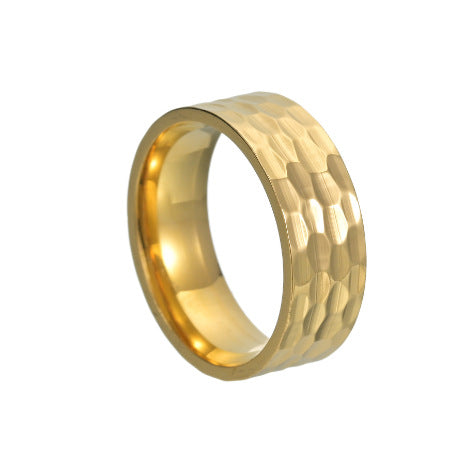 Anello a Fascia Martellato Varek | Oro