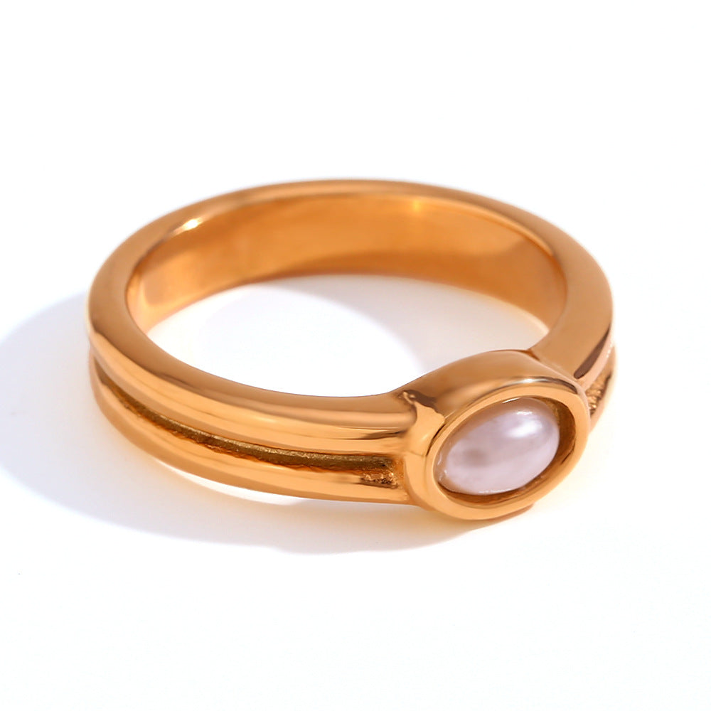 Anello Lunara Pearl | Oro