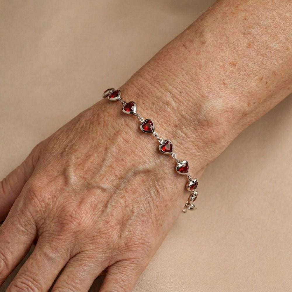 Bracciale Ophelyra Garnetelle in Oro Bianco