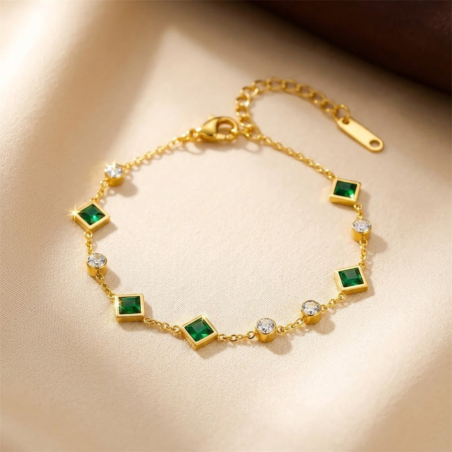 Bracciale Stazione Emeraldo in Oro