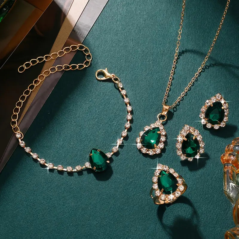 Set di Gioielli Elisandre Vermont | Oro