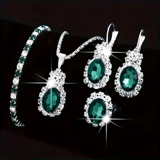 Set di Gioielli Seloria Grevalyn | Oro Bianco