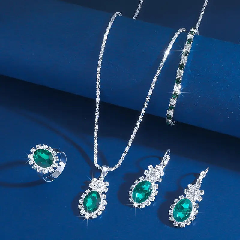 Set di Gioielli Seloria Grevalyn | Oro Bianco