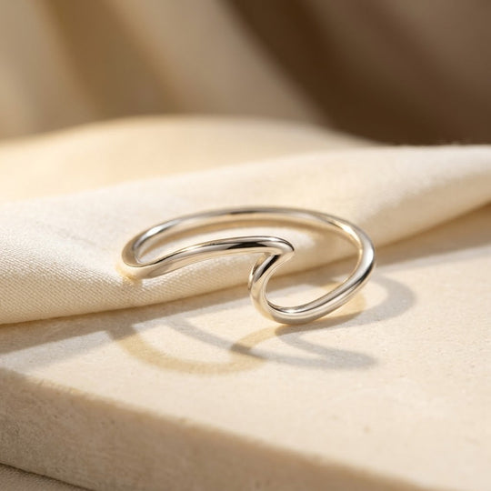 Anello Aperto Minimalista in Argento