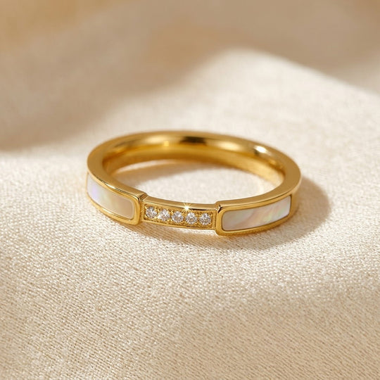 Anello in Oro Intarsiato