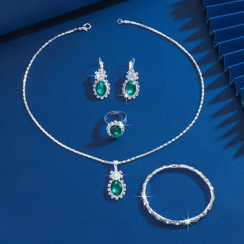 Set di Gioielli Seloria Grevalyn | Oro Bianco