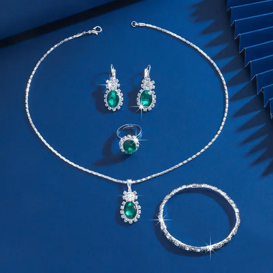 Set di Gioielli Seloria Grevalyn | Oro Bianco