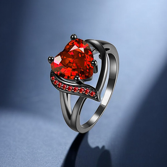 Anello Calindra Rosethorne | Finitura Nera