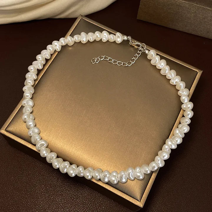 Collana Halo Pearl | Oro Bianco