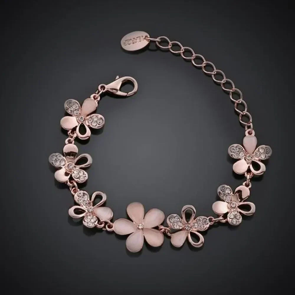 Bracciale Antico con Fiore di Rosa | Oro Rosa