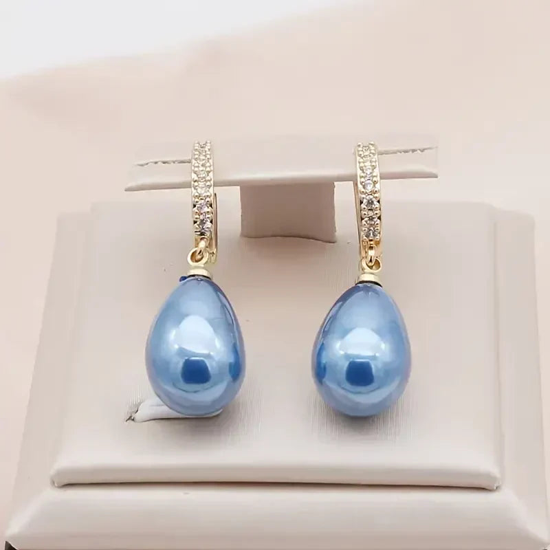 Orecchini Blue Ocean Dew | Oro