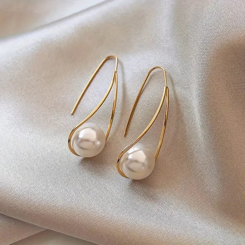 Orecchini Pendenti Eleganti con Perle | Oro