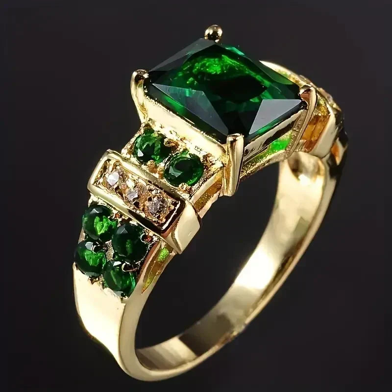 Anello in Smeraldo Squisito - Oro