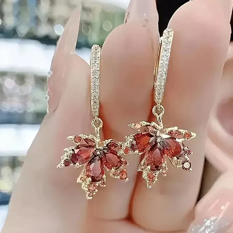 Orecchini Zircon Leafshine | Oro
