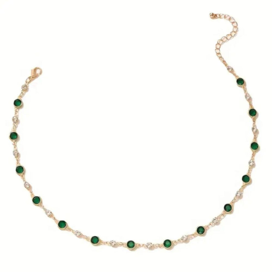 Collana Pendente Verde Smeraldo