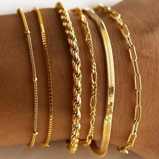 Set di Bracciali in Oro Classico Isabella
