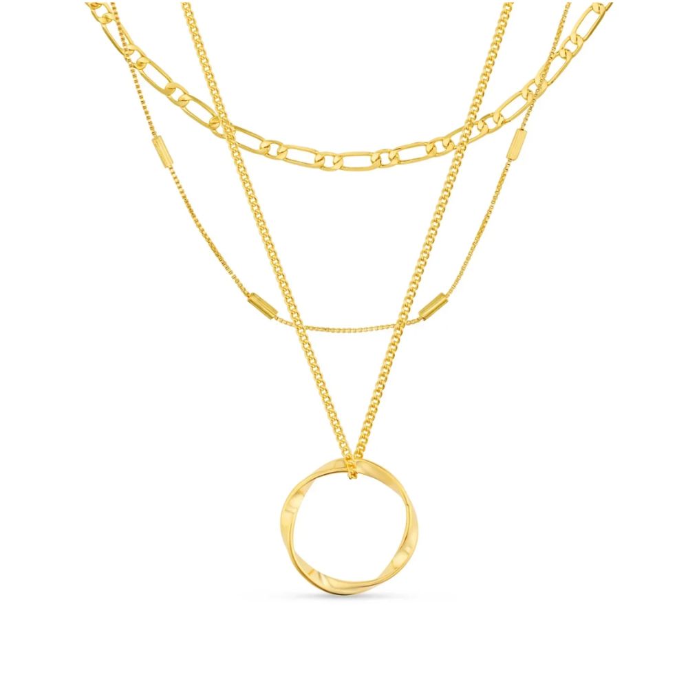 Collana in Oro a Tre File Classica