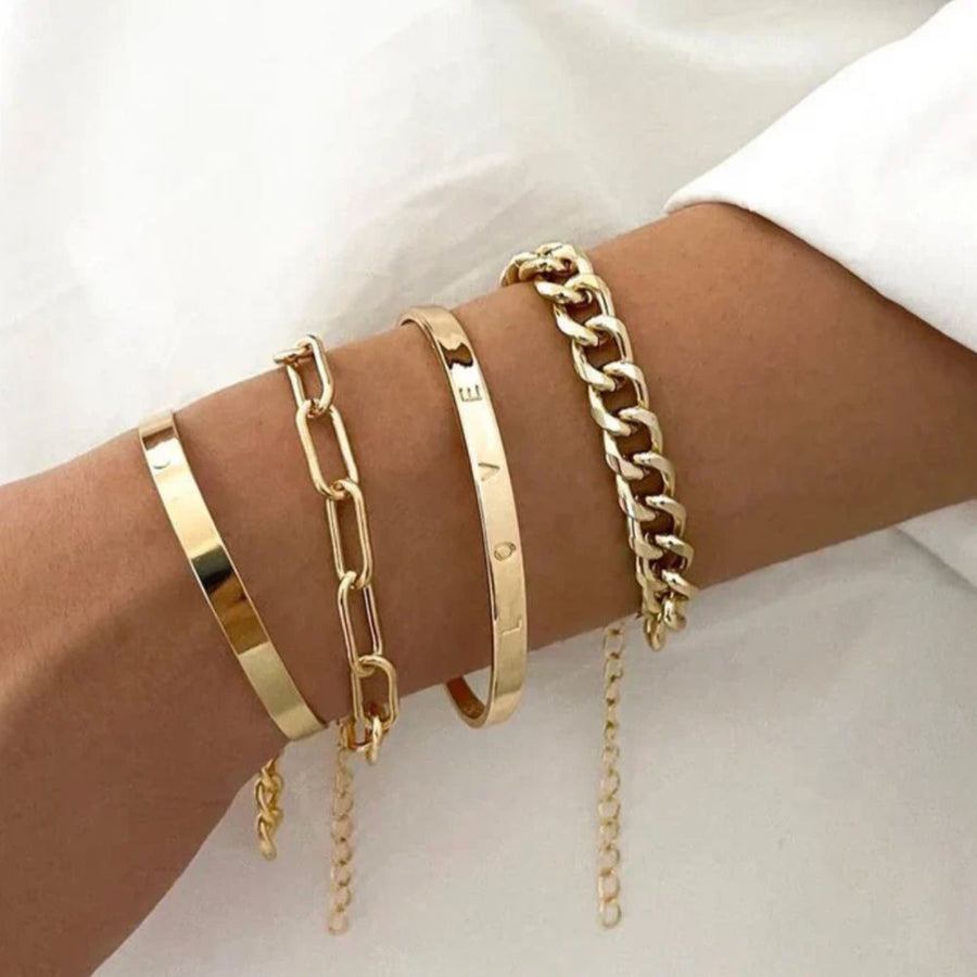 Set di Braccialetti Elan Oro