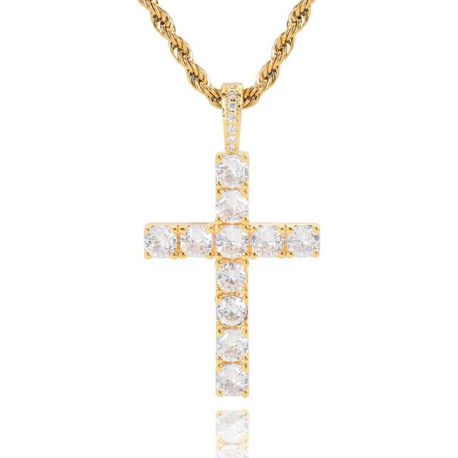 Collana Croce in Diamante Classica