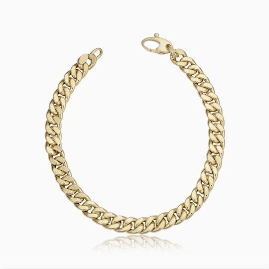 Bracciale in oro cubano classico