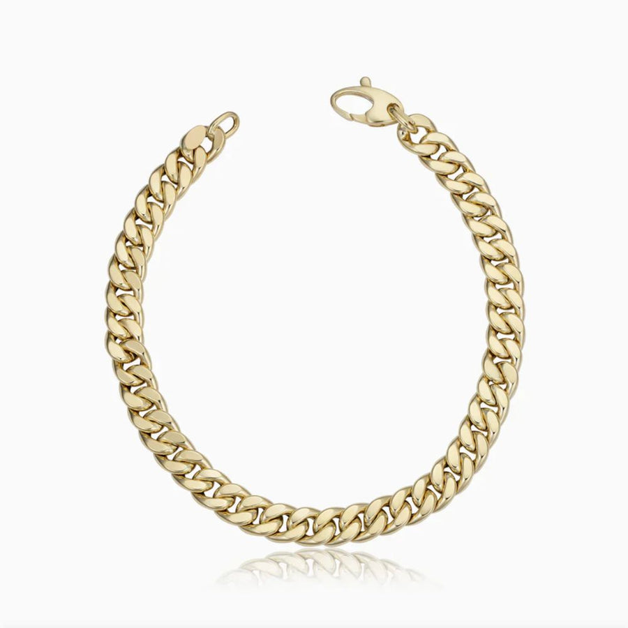 Bracciale in oro cubano classico